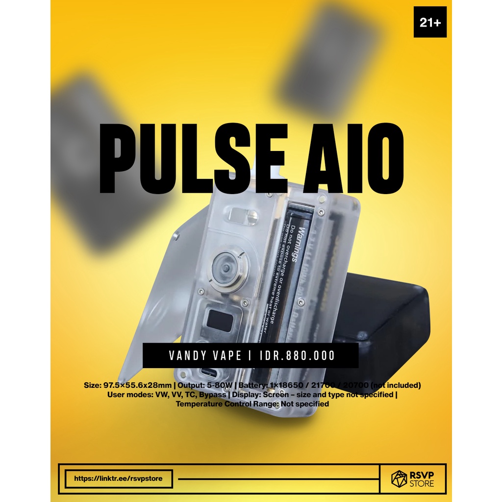 Jual PULSE AIO BY VANDY VAPE | Shopee Indonesia