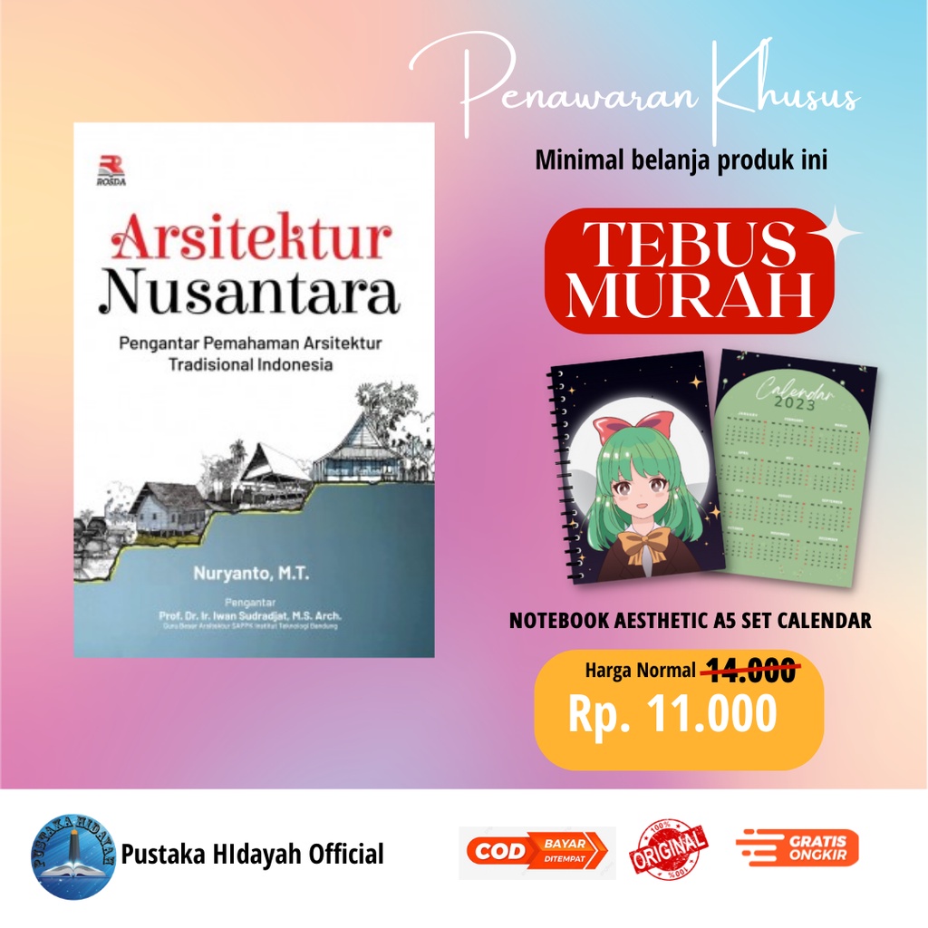 Jual Buku Arsitektur Nusantara Pengantar Pemahaman Arsitektur Tradisional Indonesia Nuryanto