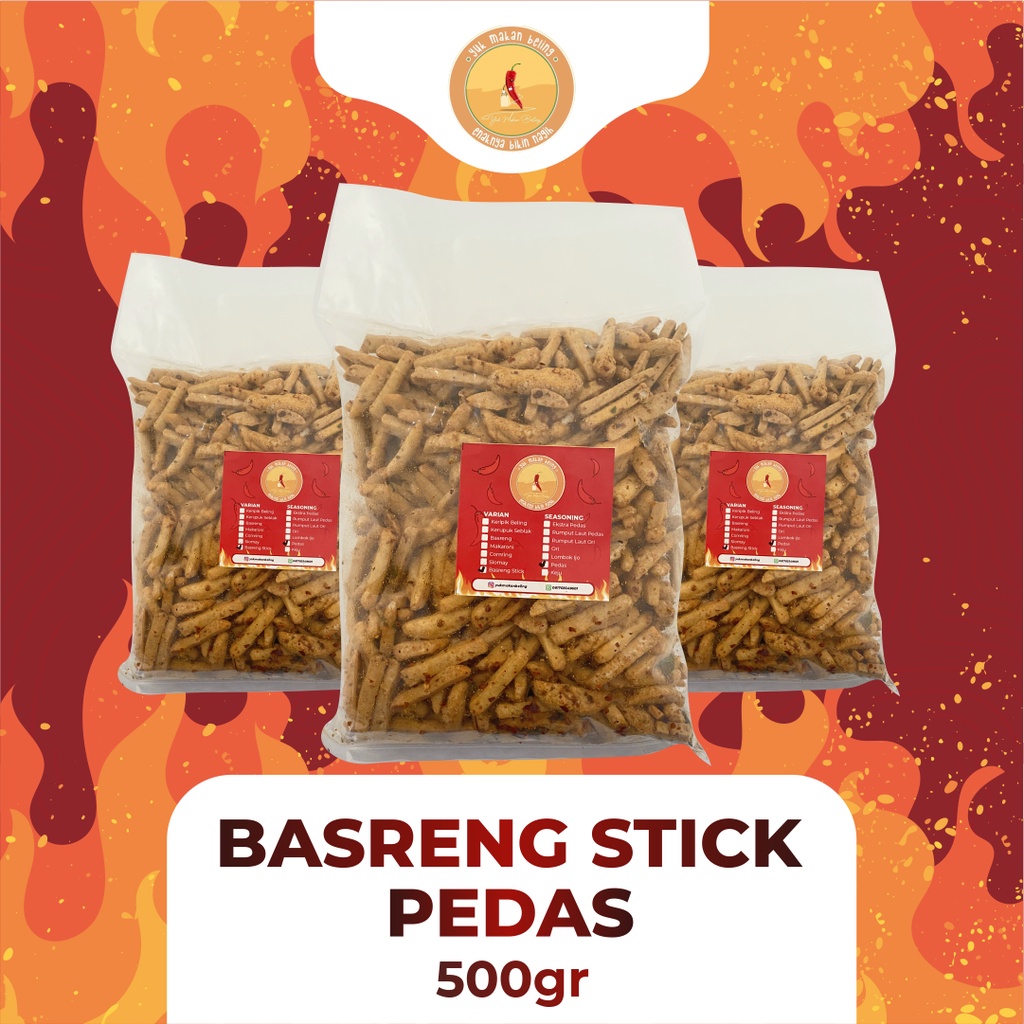 Jual Basreng Stick / Basreng Viral Daun Jeruk 500gr | Shopee Indonesia