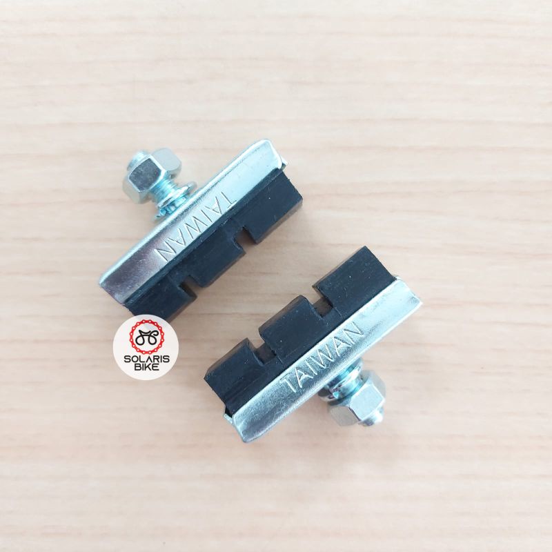 Jual Kampas Karet Rem Sepeda Jengki U Brake Taiwan 26 Original | Shopee ...