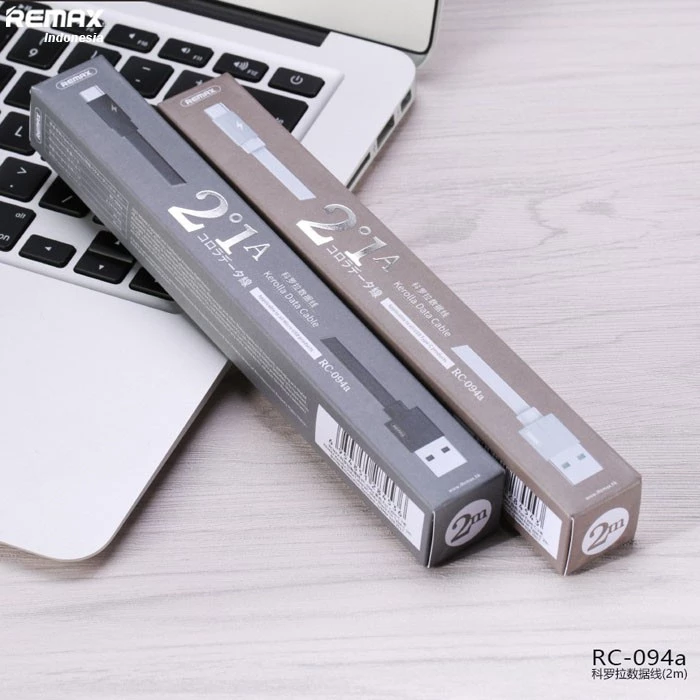 Remax Allumunium Alloy Data Cable USB to Type-C 2,4Ampere 2M RC-094a