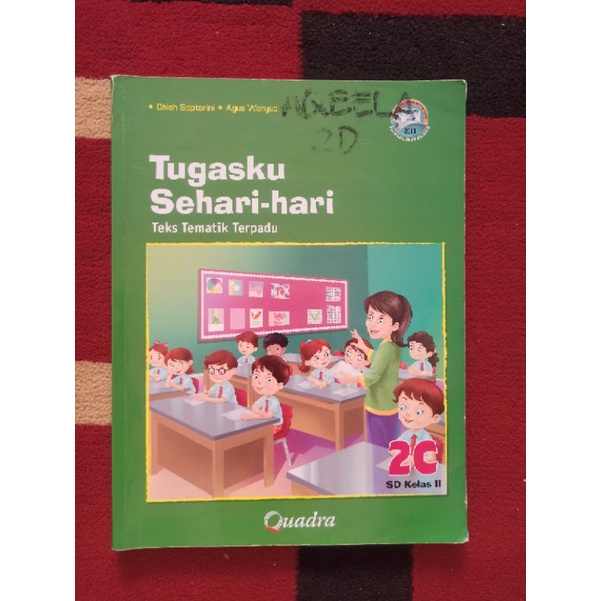 Jual BUKU BEKAS TEKS TEMATIK TERPADU KELAS 2 SD JILID 2C QUADRA ...