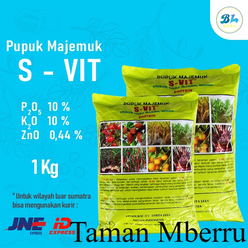 Jual Pupuk Majemuk S-Vit Unsur Hara Makro, Mikro Protein Kemasan 1 Kg ...