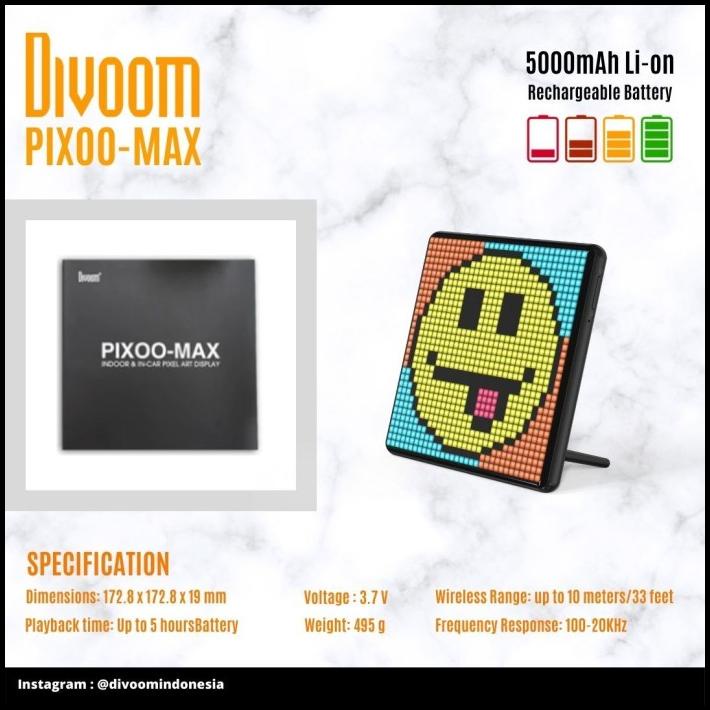 Jual Divoom Pixoo Max Diy Pixel Art Led Display (With Car Mount ...