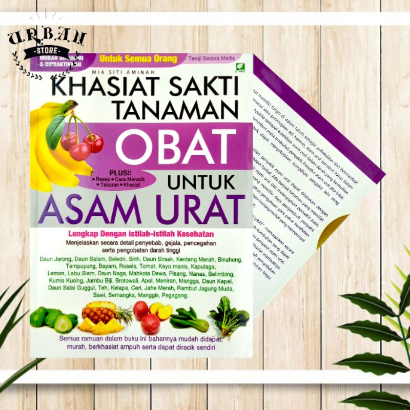 Jual Buku Khasiat Sakti Tanaman Obat Untuk Asam Urat | Shopee Indonesia