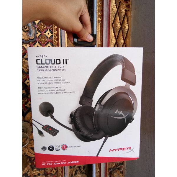 Jual Headphone HyperX Cloud II Gaming Headset Second Like New | Shopee ...