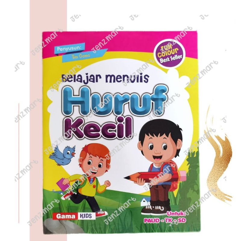 Jual Belajar Menulis Huruf Kecil untuk anak PAUD/TK/SD (Full Color