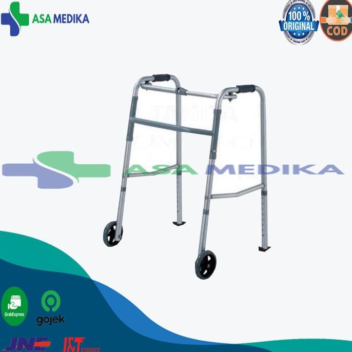 Jual Alat Bantu Jalan / Tongkat Walker Dengan Roda Tongkat Jemuran ...