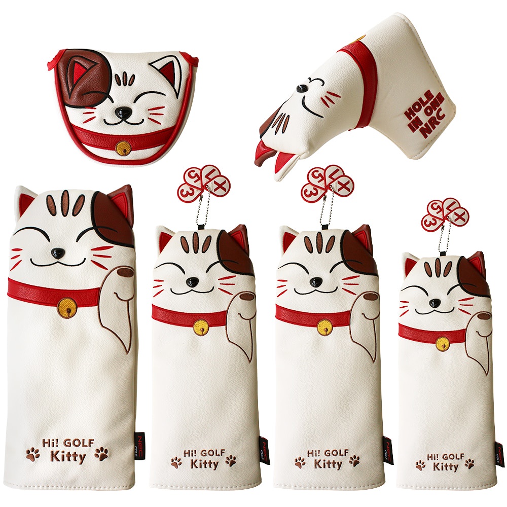 Jual PREORDER Golf Headcover Lucky Cat Golf Head Cover Driver Fairway