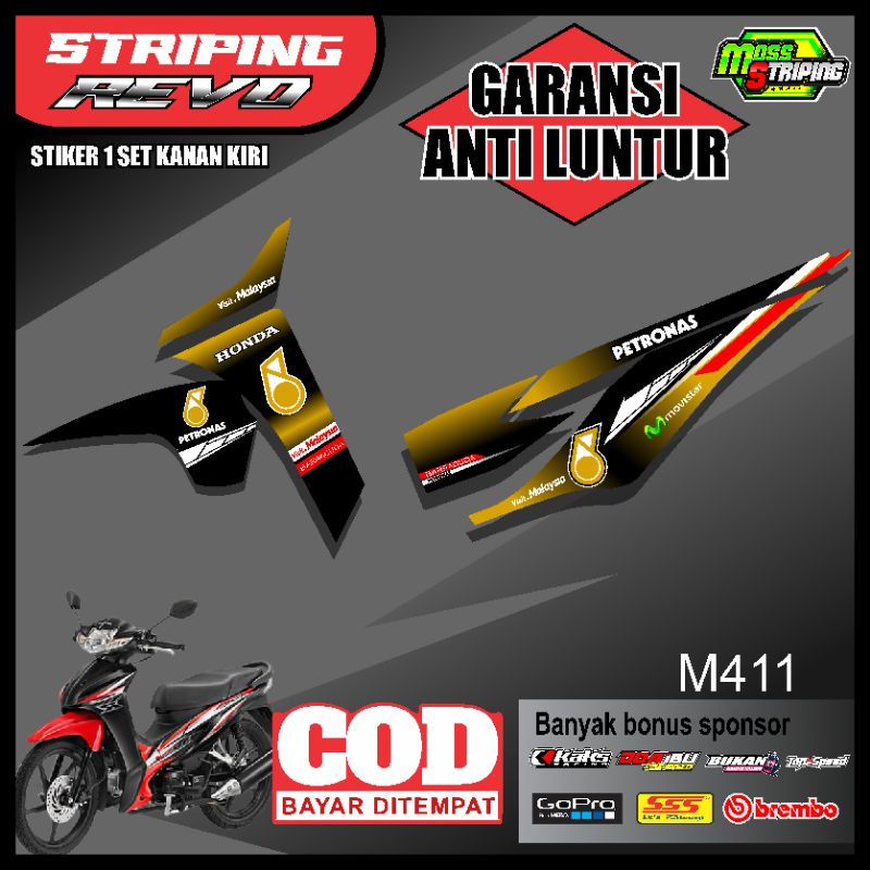 Jual Stiker Sticker Setiker Motor Honda Revo R New Absolute Revo kode ...