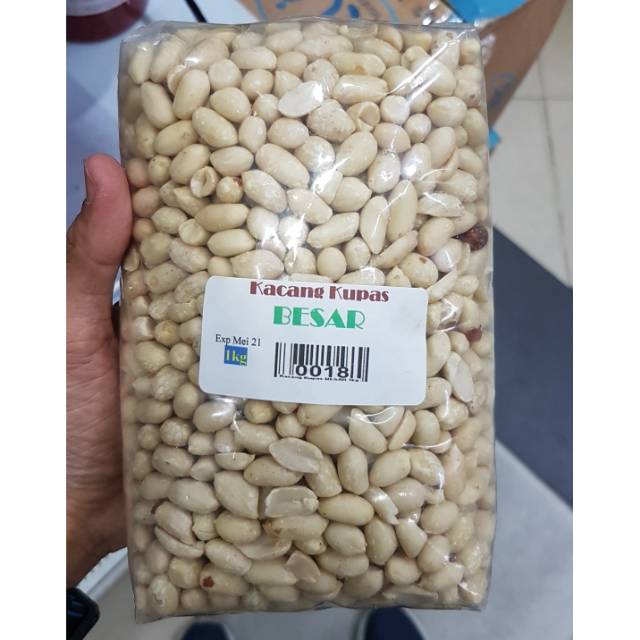 Jual Kacang Tanah Besar Kupas 1kg Shopee Indonesia