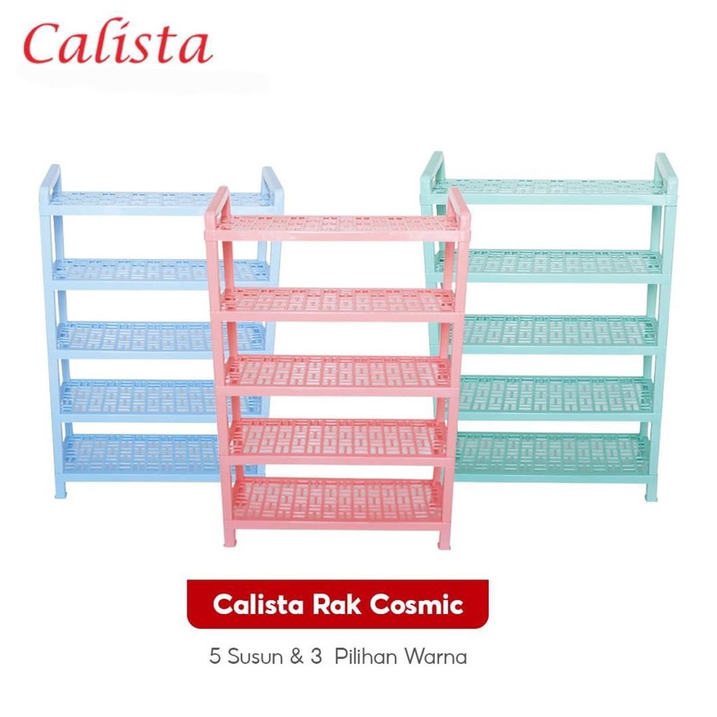 Jual Rak sepatu 5 tingkat Merk Calista Cosmic Warna Tempat Sepatu ...