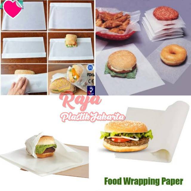 Jual Kertas Pembungkus Nasi Kfc Burger Kebab Uk 25x27 30x30 Shopee Indonesia 7120