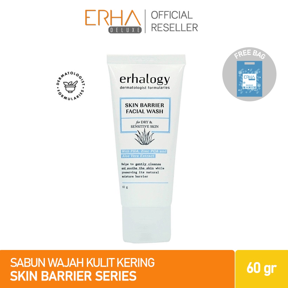 Jual ERHA Sabun Wajah Gentle Skin Barrier Facial Wash Untuk Kulit