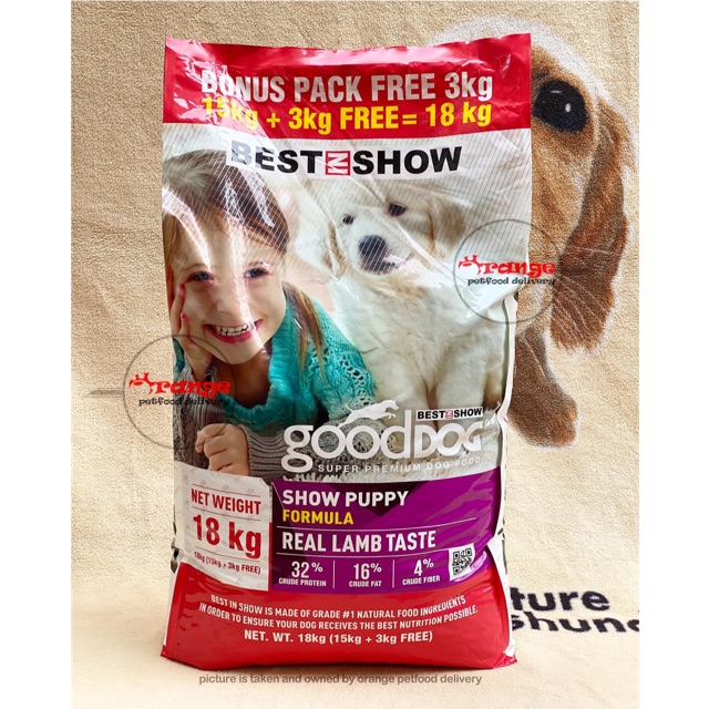 Jual best in show good dog puppy lamb 18 kg dog food makanan anjing Shopee Indonesia