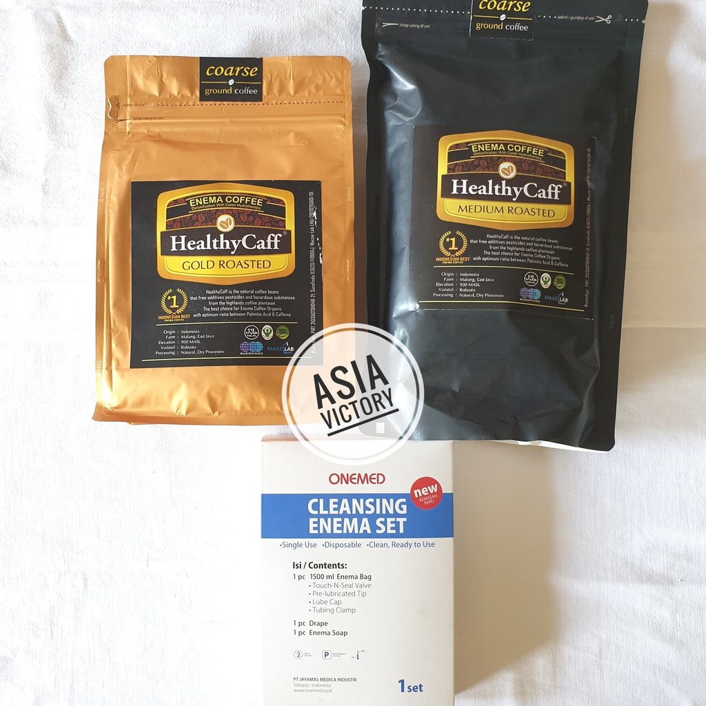 Jual Paket HealthyCaff 1 KG Kopi Organik +Enema Set | Shopee Indonesia