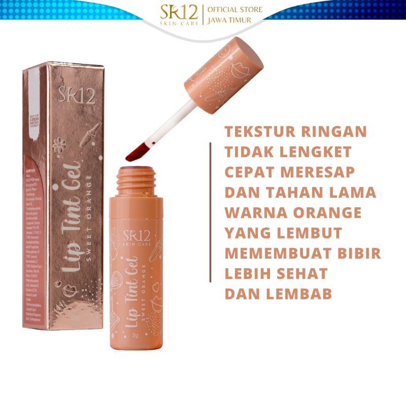 Jual Lip Tint Gel Sweet Orange SR12 Liptint Lucu Dan Unik Anti Air