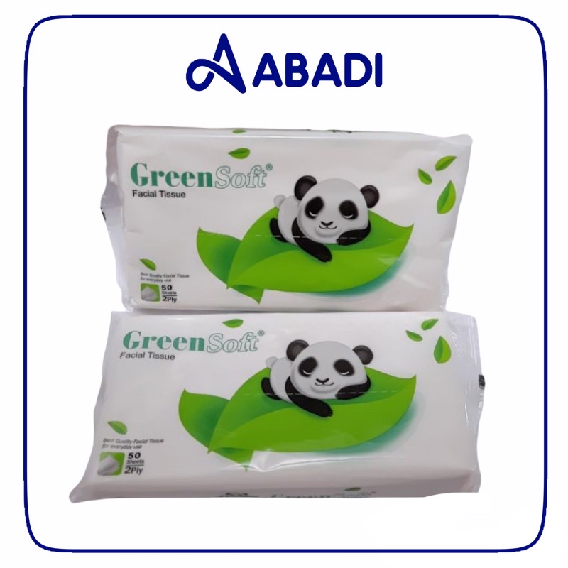 Jual GREEN SOFT FACIAL TISSUE TISU 50SHEETS 2PLY | Shopee Indonesia