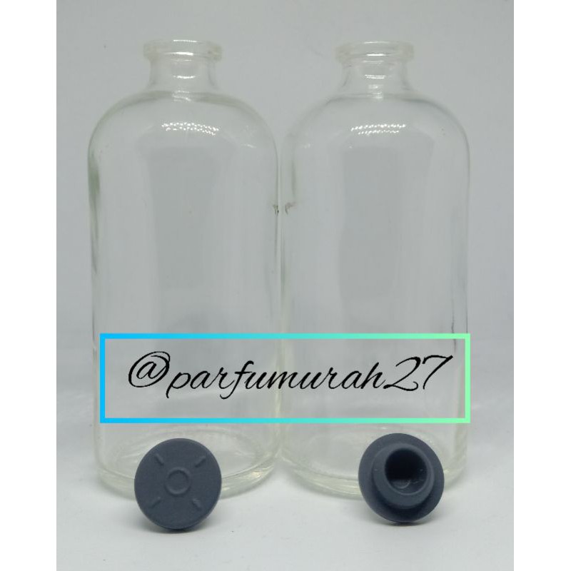 Jual Botol Kaca Vial 100ml Plus Tutup Karet (Kaca Tebal) | Shopee Indonesia