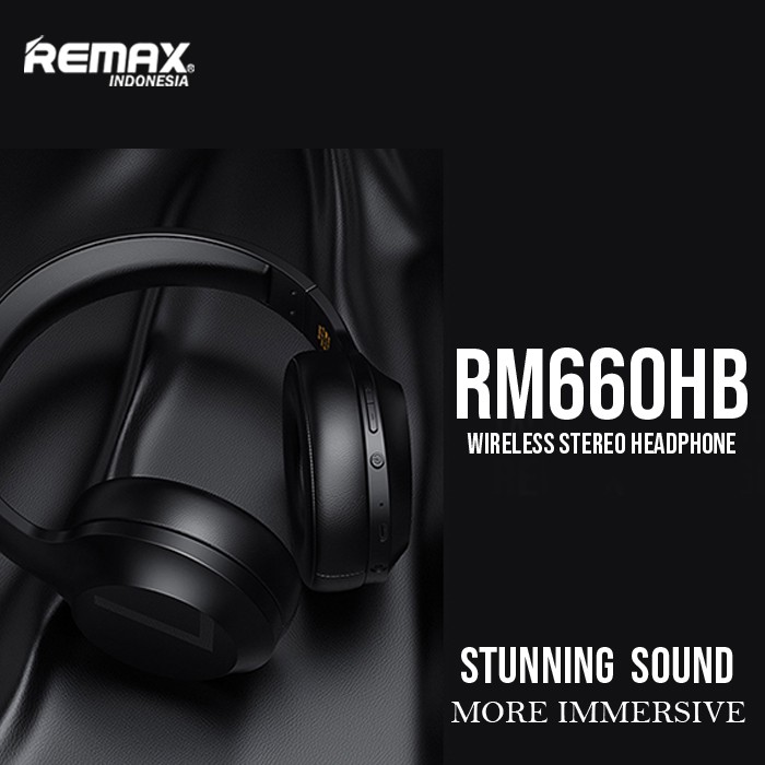 Jual REMAX V5.0 Wireless Stunning Sound Stereo Headphone RB-660HB ...