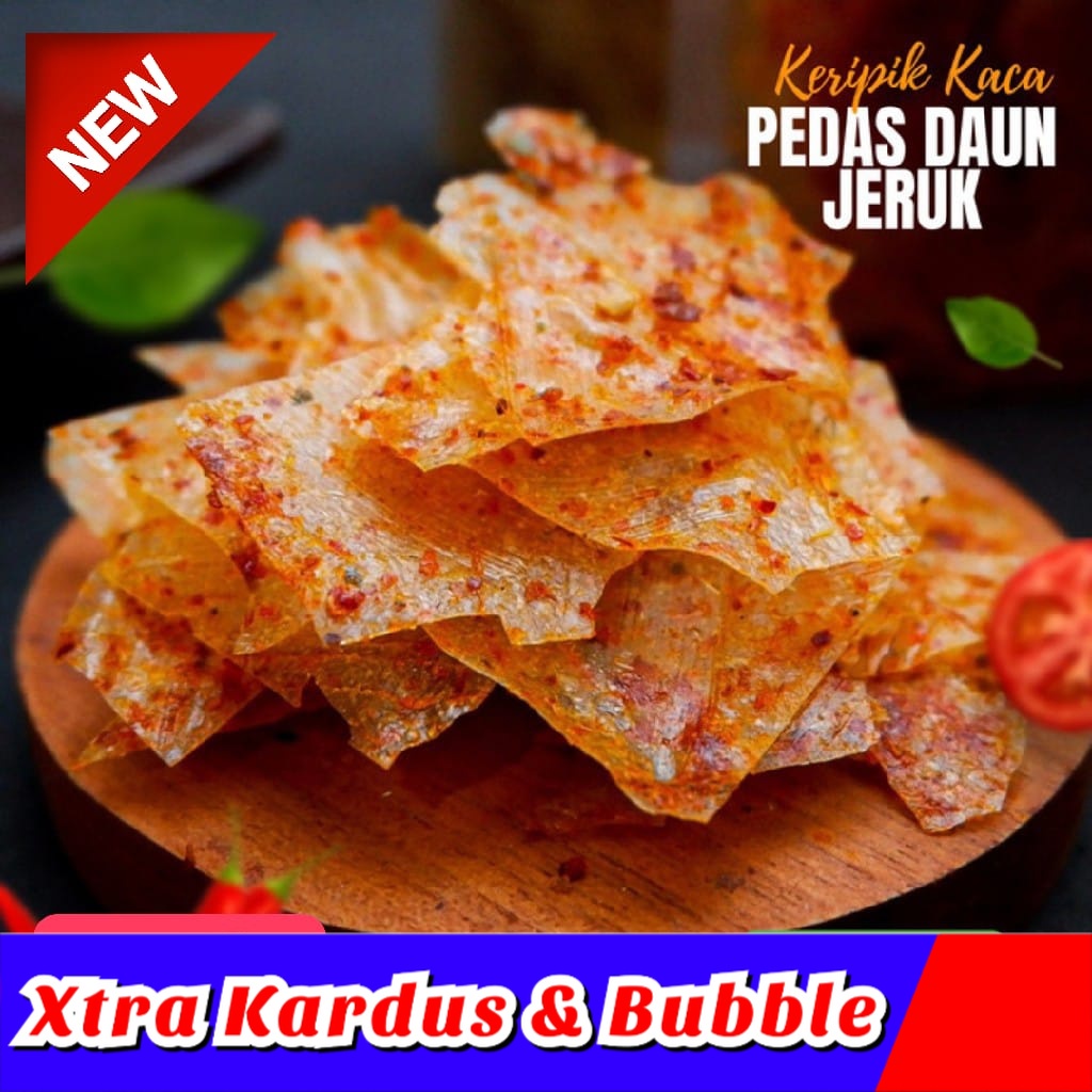 Jual [500gr] Keripik Kaca Super Pedas Keripik Kaca Kecimpring Khas