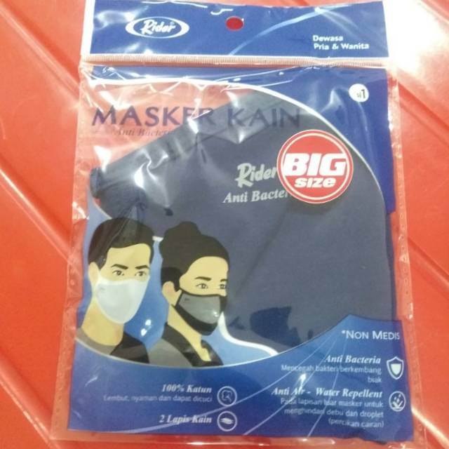 Jual masker Kain ukuran big size (rider) | Shopee Indonesia