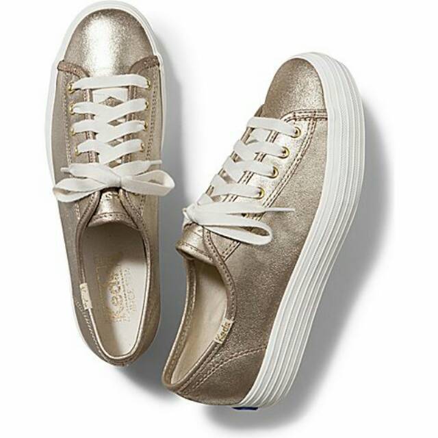 Keds triple cheap kick metallic suede