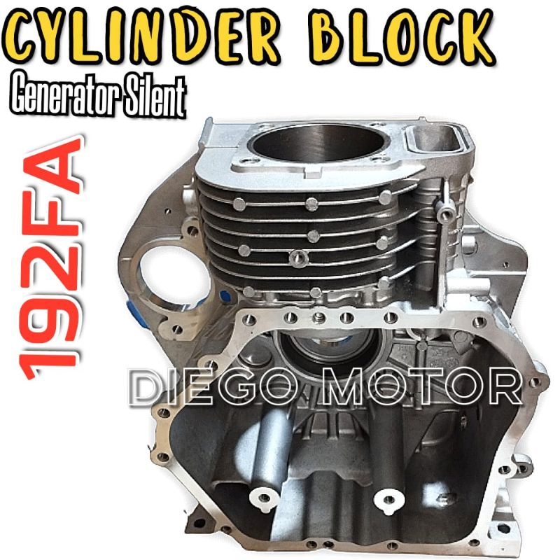 Jual 192F 192FA Cylinder Blok Crankcase Boringan Bodi Mesin Genset ...