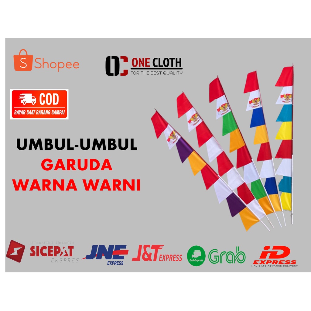 Jual Bendera Umbul Umbul Warna Warni Murah Harga Grosir Pcs Kodi Merah Putih Umbul Umbul