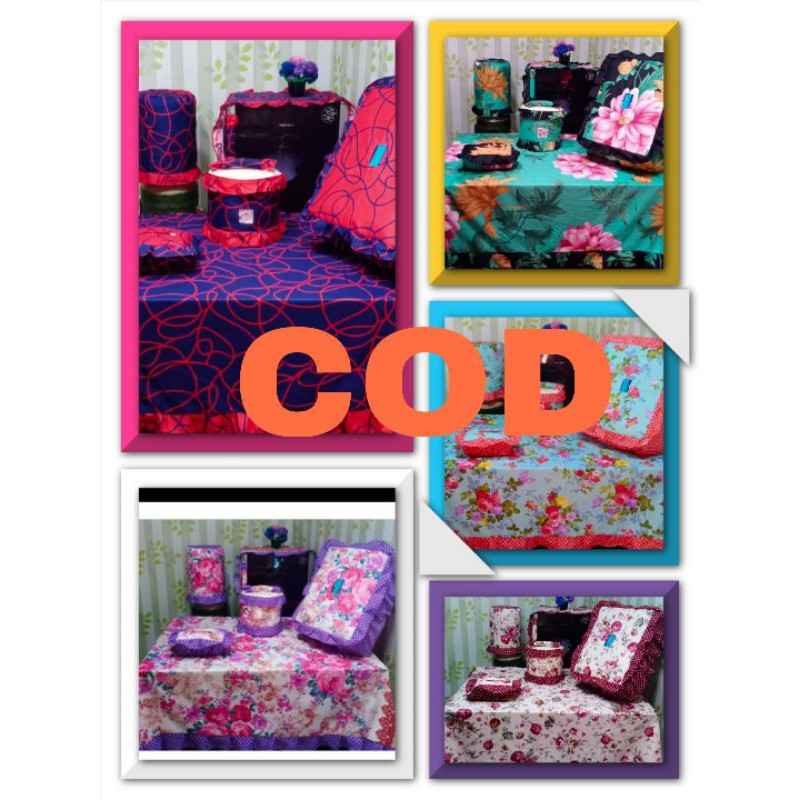 Jual SARUNG KITCHEN SET MOTIF BUNGA | Shopee Indonesia
