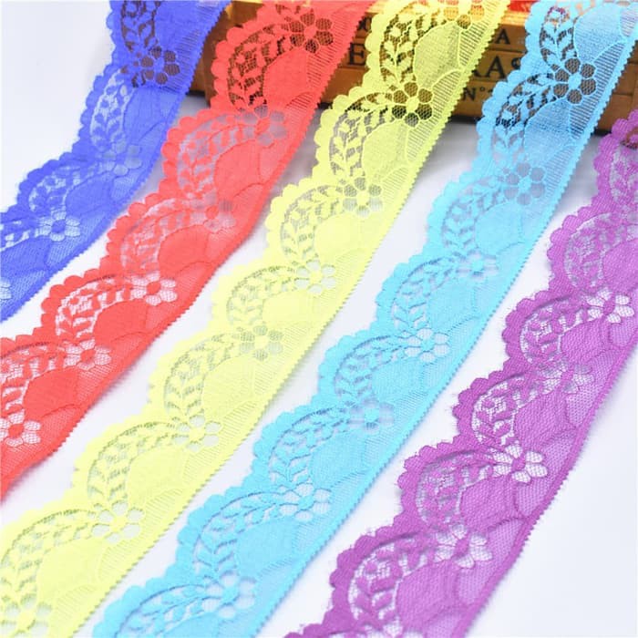 Jual AFRICAN Embroidered Lace Ribbon 40mm (per meter) | Shopee Indonesia