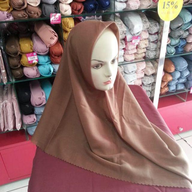 Jual [Krd Arabia Miera](RABBANI) KERUDUNG/JILBAB SEGIEMPAT POLOS ...