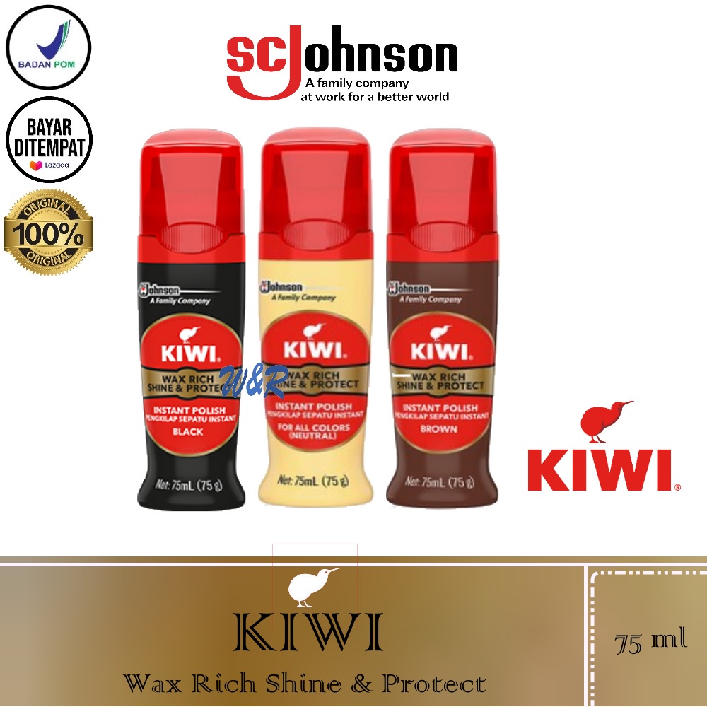 Jual kiwi wax rich shine & protect 75ml Shopee Indonesia