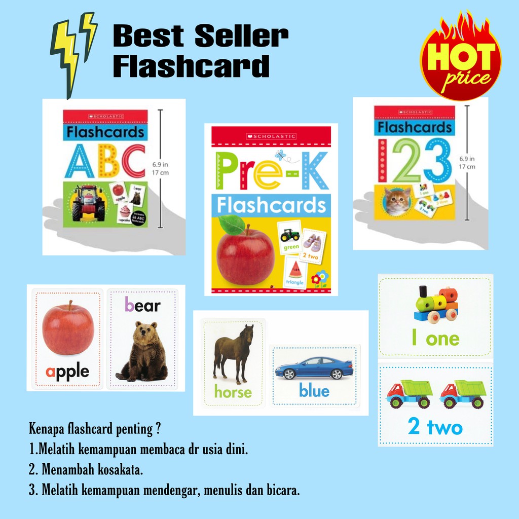 Jual Flashcard/Flashcards/Flashcard Edukasi/Flashcards Bahasa Inggris ...