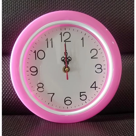 Jam Dinding 21cm body pink