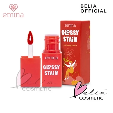 ❤ BELIA ❤ EMINA Glossy Stain 3g Moisturizing Lip Tint Gel Finishing Glossy