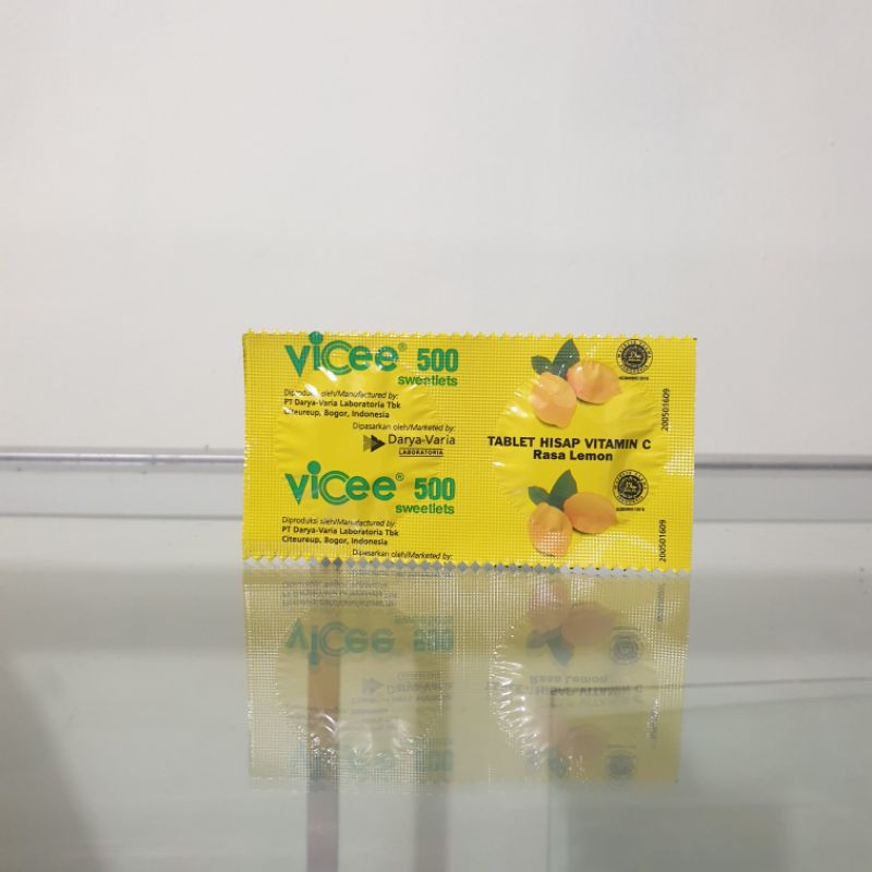 Jual Vicee 500 Tablet Hisap Vitamin C strip | Shopee Indonesia