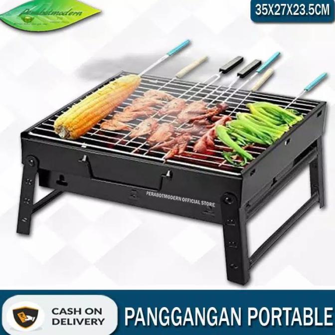 Jual Panggangan Portable Serbaguna Alat Pemanggang Sate Ikan Sosis Sapi Bbq Shopee Indonesia