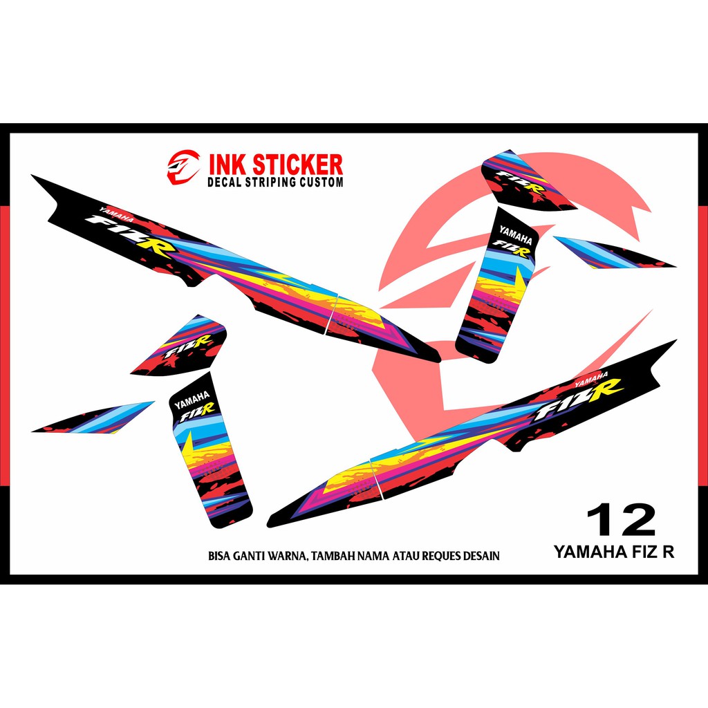 Jual Sticker Striping FIZ R Model 12 | Shopee Indonesia