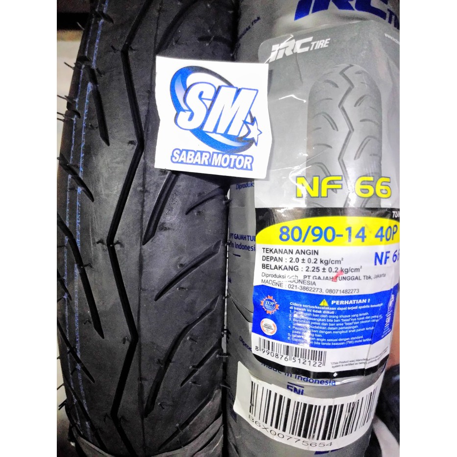 Jual Ban IRC 80/90-14 NF66 Tubeless Ban Depan Honda Vario 150 / Beat FI ...