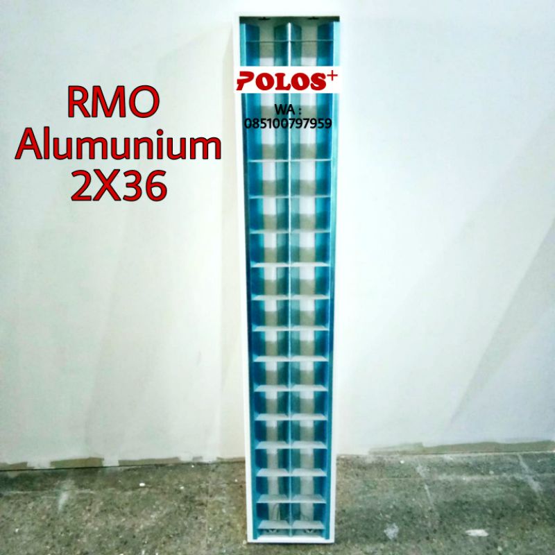 Jual Kap Lampu RMO/RM Outbow Alumunium 2x36 merk Polos+ isi 2 rakitan ...