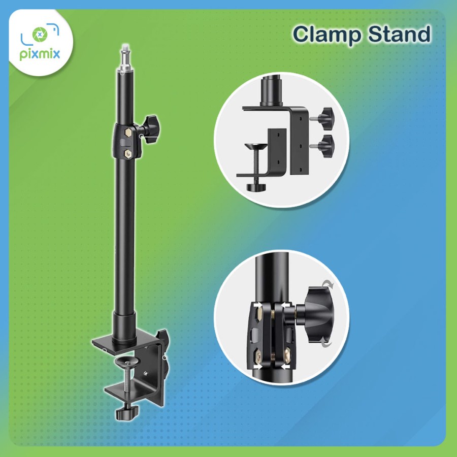 Jual Clamp Stand Meja / Adjustable Desk Clamp Pixmix Shopee Indonesia