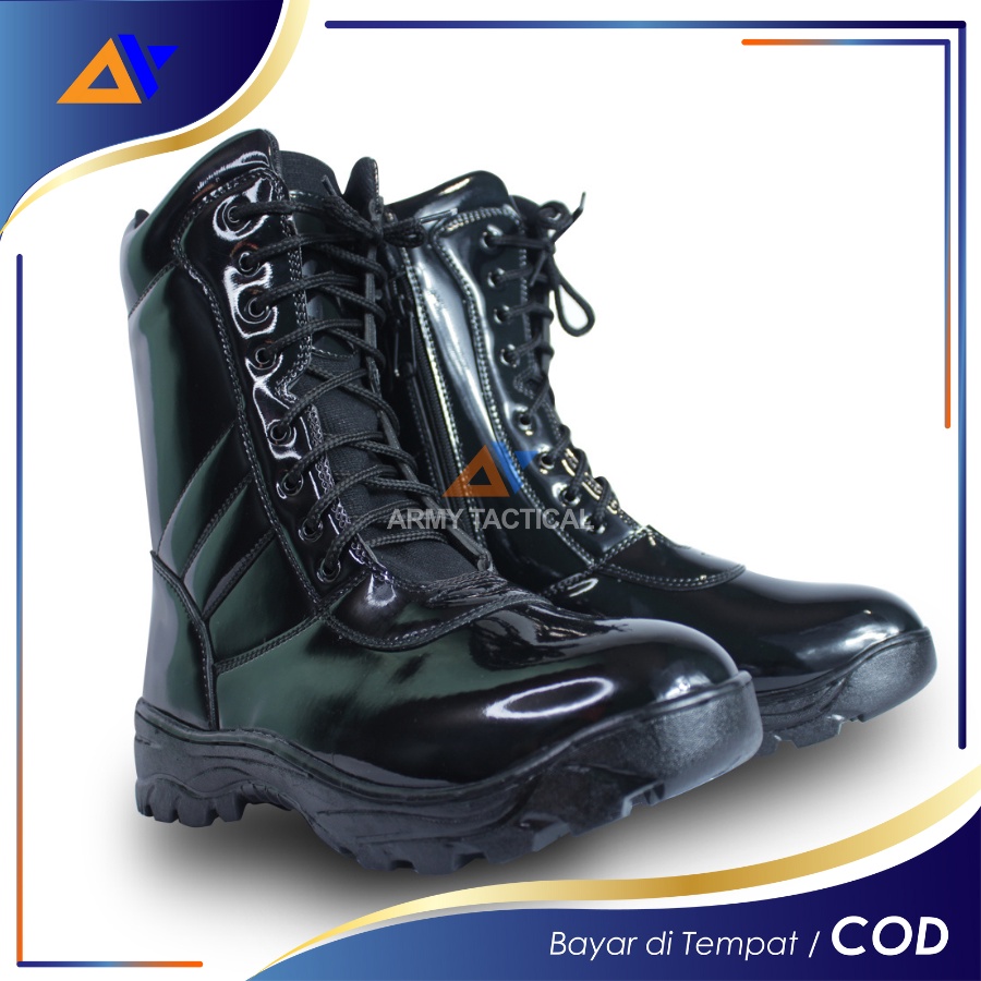 Jual Sepatu PDL TNI Kilap Model Jatah Pria Sepatu Satpam Security TNI