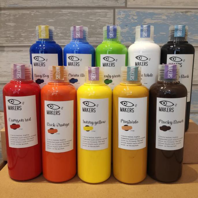Jual Sale! Professional Acrylic Pouring - Paket Cat Lukis Akrilik 250Ml ...