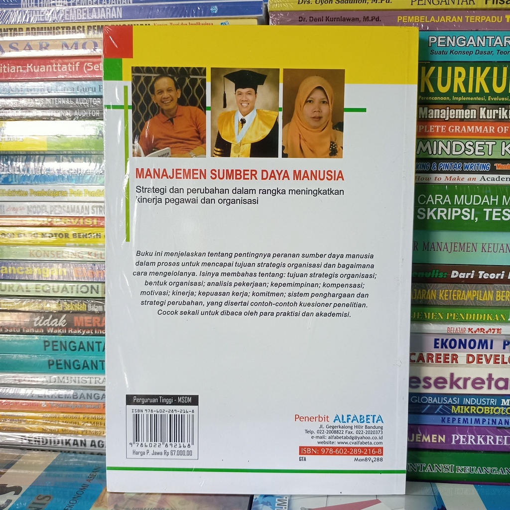 Jual Manajemen Sumber Daya Manusia Strategi Dan Perubahan - Dr. Emron ...