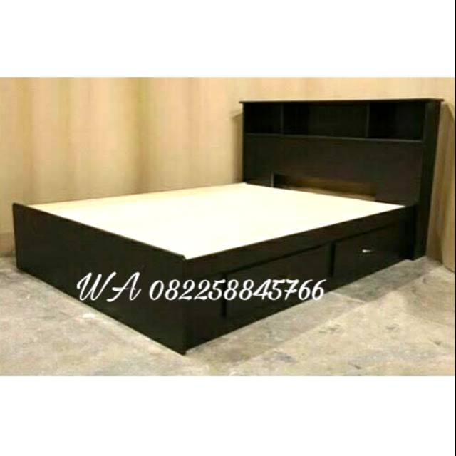 Jual Dipan Ranjang Tempat Tidur Lemari Rak Laci Kayu Jati Model Simpel ...