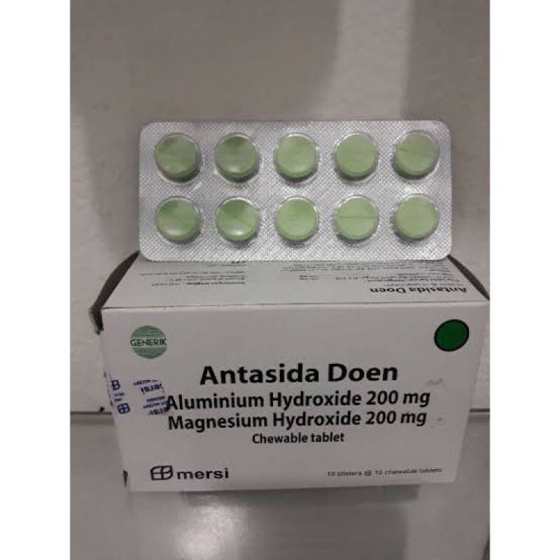 Jual Antasida Doen Obat Lambung Maag Kembung 1 Strip Isi 10 Tablet