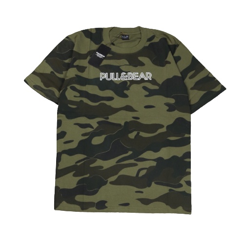 pull and bear camo t shirt