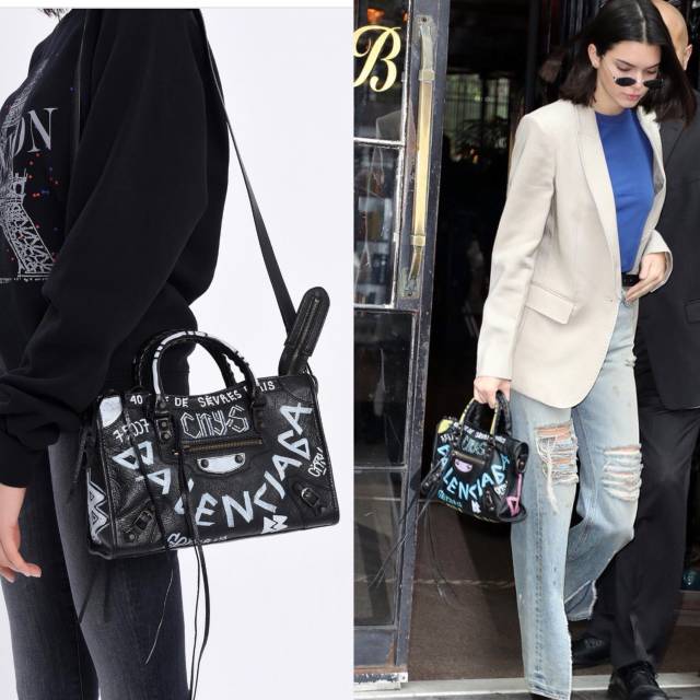 Balenciaga graffiti classic small hot sale city