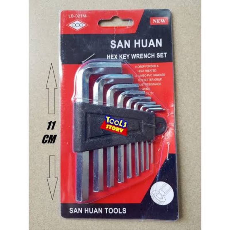 Jual Kunci L Set Pc Rata Flat Head Pcs Hex Key Wrench Chrome Pendek Shopee Indonesia